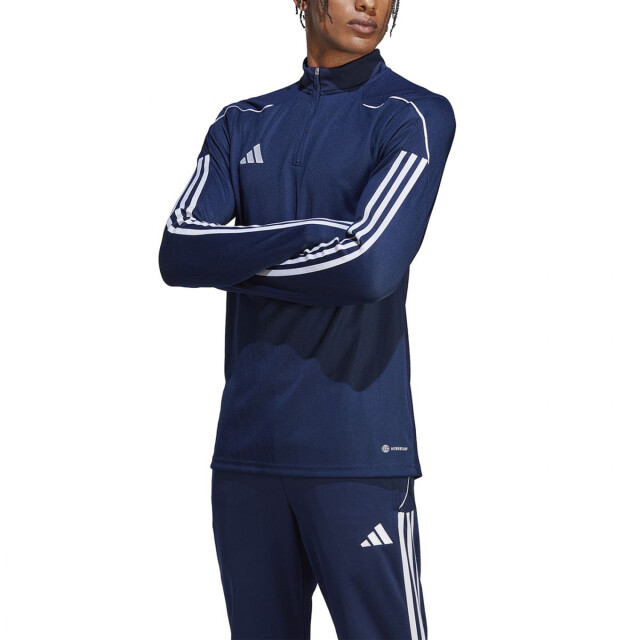 Adidas Heren tiro 23 league quarter zip training sweatshirt UTPP4362_blue large