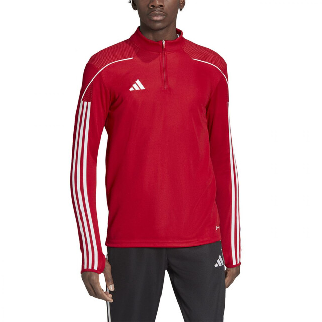 Adidas Heren tiro 23 league quarter zip training sweatshirt UTPP4362_red large