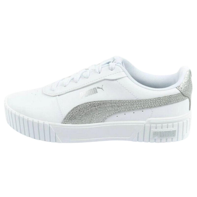 Puma Dames carina 2.0 ecologisch leren trainers UTPP4660_white large