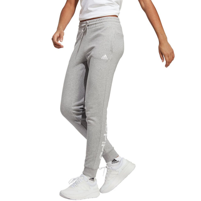 Adidas Dames essentials french terry linear cuffed joggingbroek UTPP3361_grey large