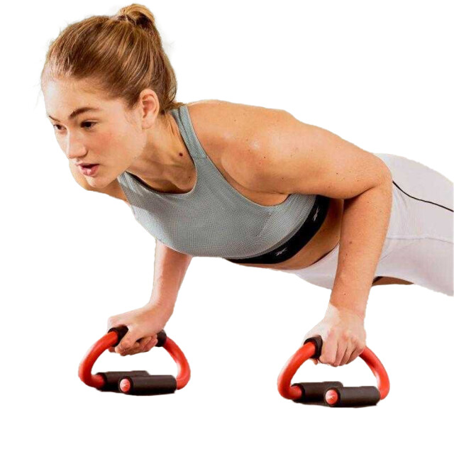 Reebok Push up bar handvatten met logo UTPP3377_blackred large