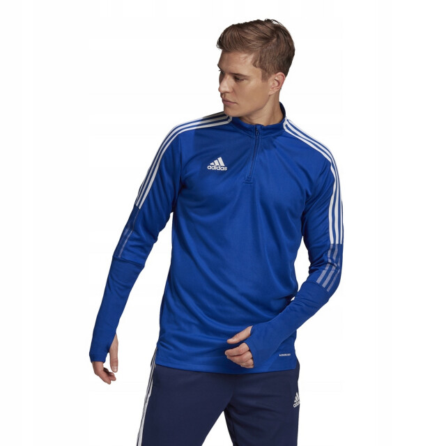 Adidas Heren tiro 21 quarter zip training top UTPP2077_blue large