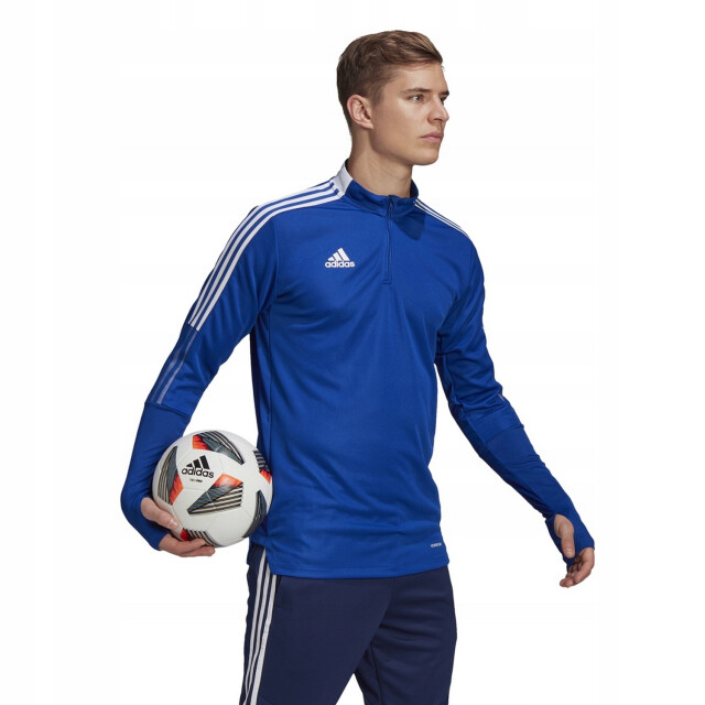 Adidas Heren tiro 21 quarter zip training top UTPP2077_blue large