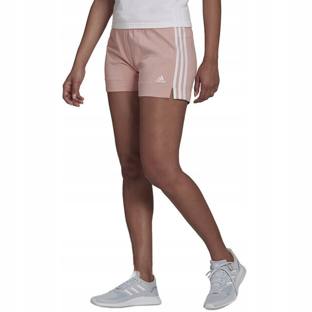 Adidas Dames essentials 3 streep shorts UTPP2015_whitepink large