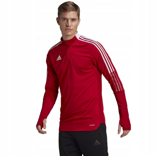 Adidas Heren tiro 21 quarter zip training top UTPP2077_red large