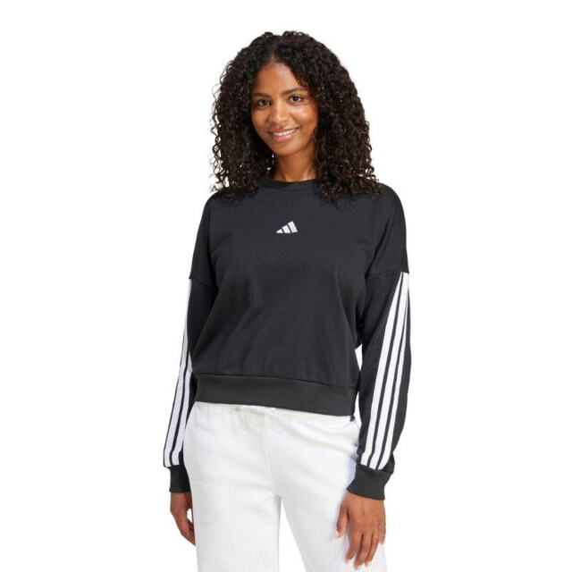 Adidas Dames essentials 3 strepen french terry sweatshirt UTPP3299_black large