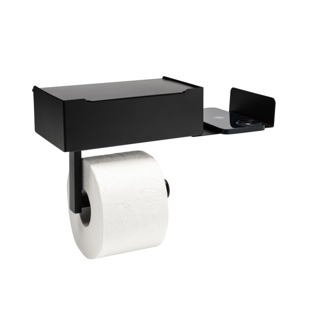 Xivada Toiletrolhouder met plankje met opbergbakje rvs - 3193640 large