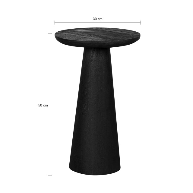 Lewis & Loft Bijzettafel laci fsc® ø30 cm gezandstraald 3241854 large