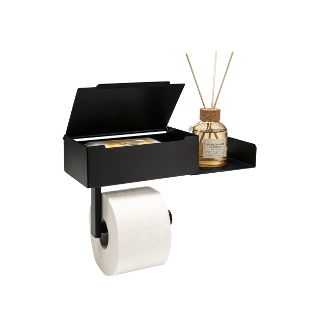 Xivada Toiletrolhouder met plankje met opbergbakje rvs - 3193640 large