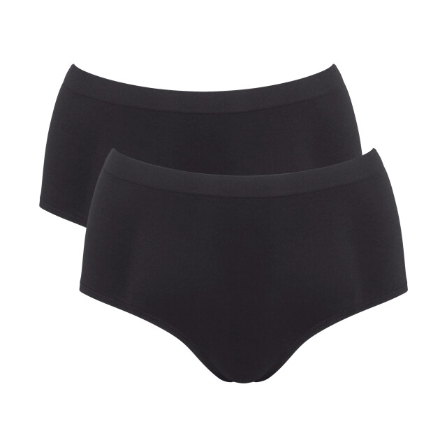 Sloggi Go sense highwaist 2-pack 0004 zwart Sloggi GoSenseHighwaist2 pack 10224852 0004Black large