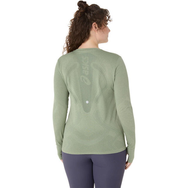 Asics road seamless ls top hardloop t-shirt lange mouw zomer dames - 071887_200-L large