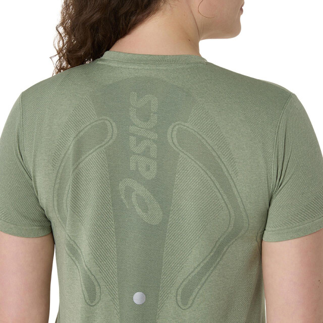 Asics road seamless ss top hardloop t-shirt korte mouw zomer dames - 071888_200-L large