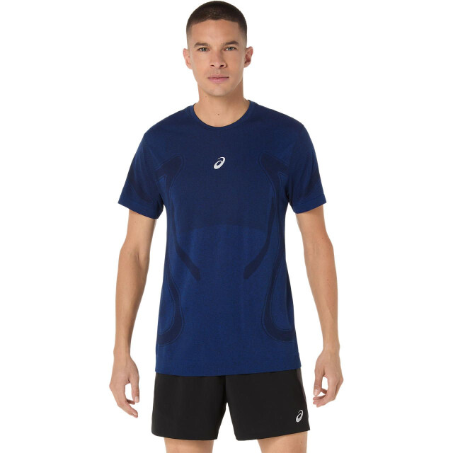 Asics road seamless ss top hardloop t-shirt korte mouw zomer heren - 071884_200-L large