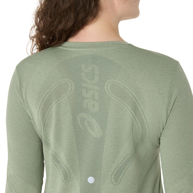 Asics road seamless ls top hardloop t-shirt lange mouw zomer dames - 071887_200-L large