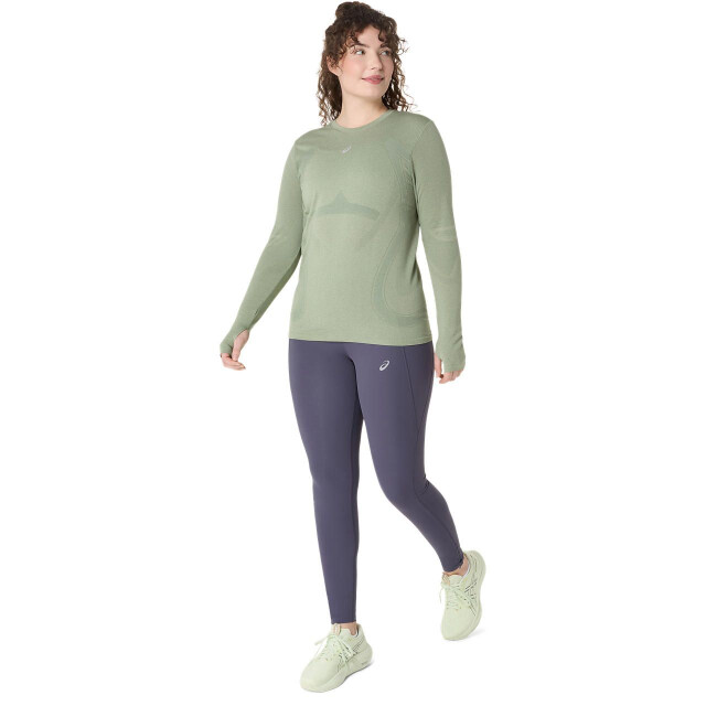 Asics road seamless ls top hardloop t-shirt lange mouw zomer dames - 071887_200-L large
