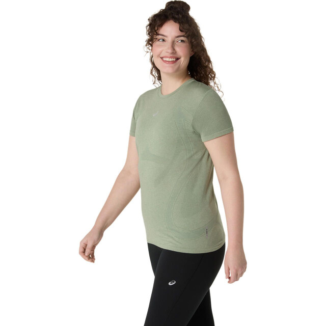 Asics road seamless ss top hardloop t-shirt korte mouw zomer dames - 071888_200-L large