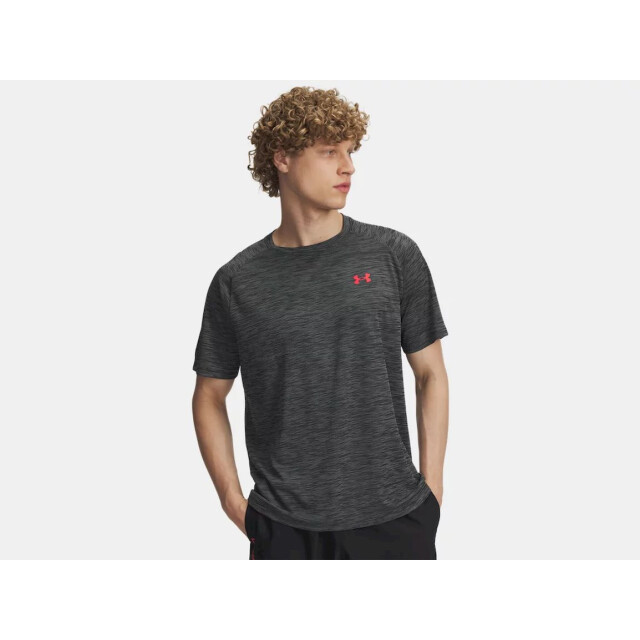 Under Armour ua tech textured ss-blk sport t-shirt korte mouw heren - 072379_990-XL large