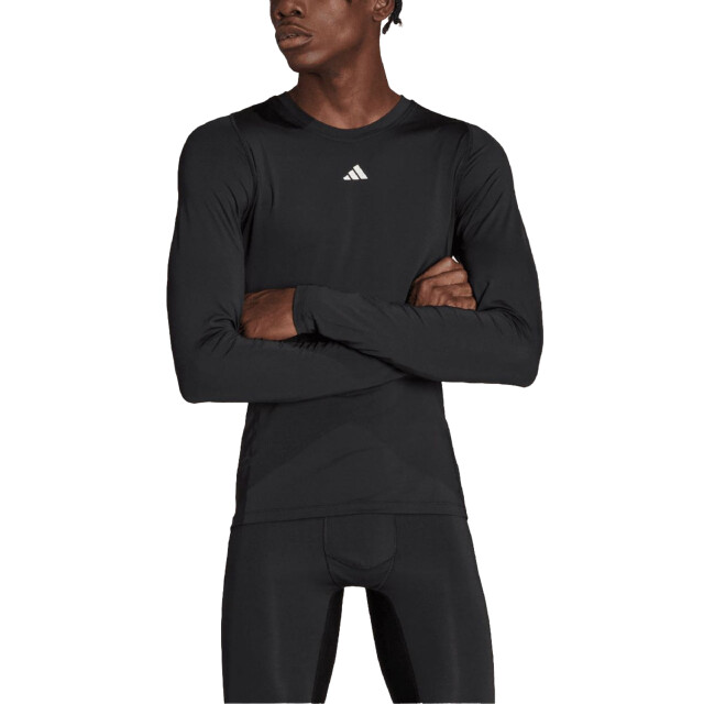Adidas Heren aeroready techfit t-shirt met lange mouwen UTPP3805_black large