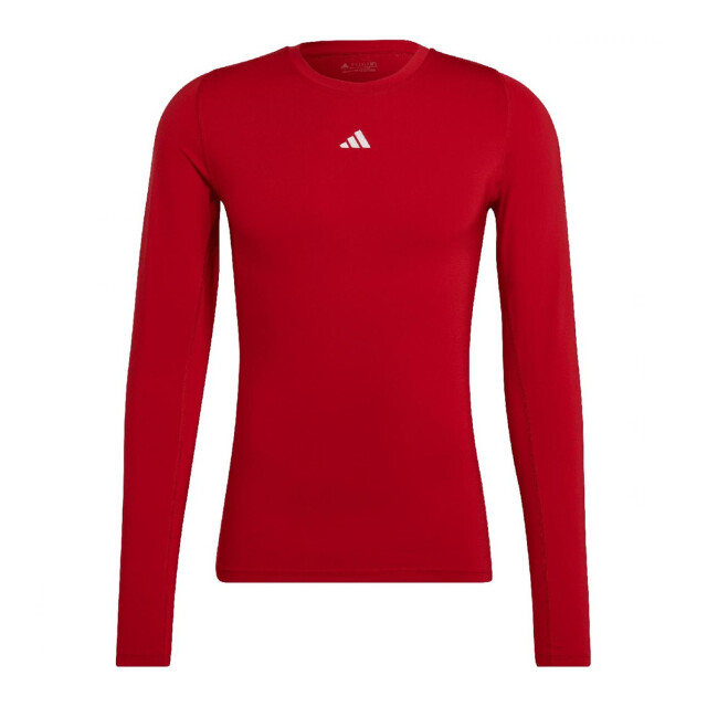 Adidas Heren aeroready techfit t-shirt met lange mouwen UTPP3805_red large