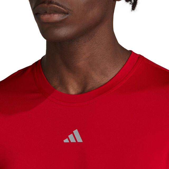 Adidas Heren aeroready techfit t-shirt met lange mouwen UTPP3805_red large