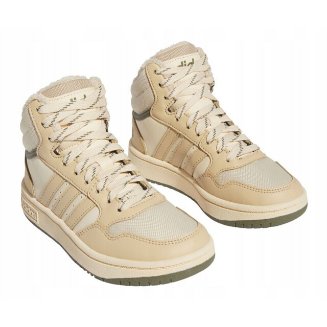 Adidas Kinder/kids hoops 3.0 mid cut trainers UTPP3870_beige large