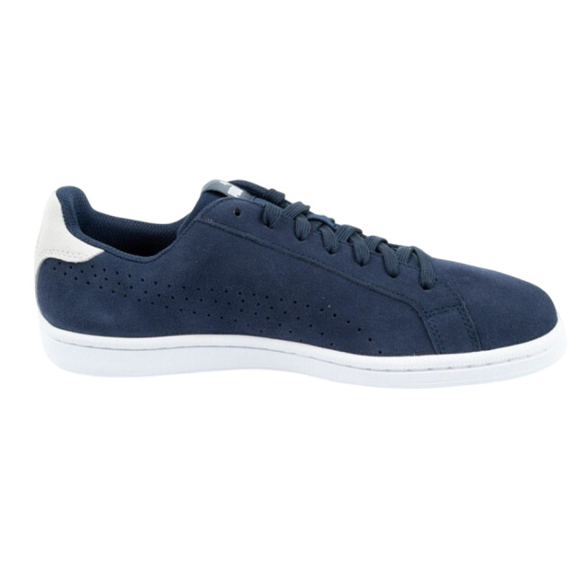 Puma Heren smash perf leather trainers UTPP1209_whitenavyblue large