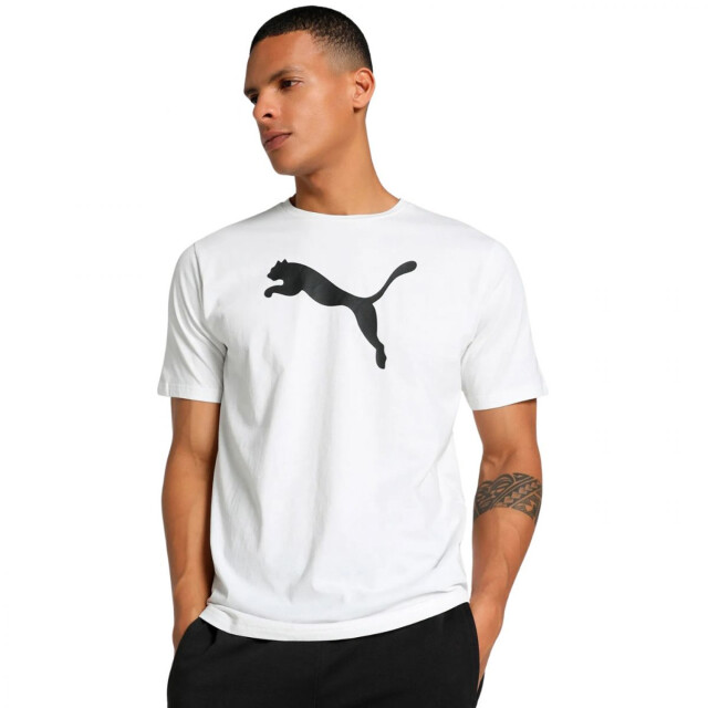 Puma Heren team rise logo katoenen jersey UTPP3375_white large