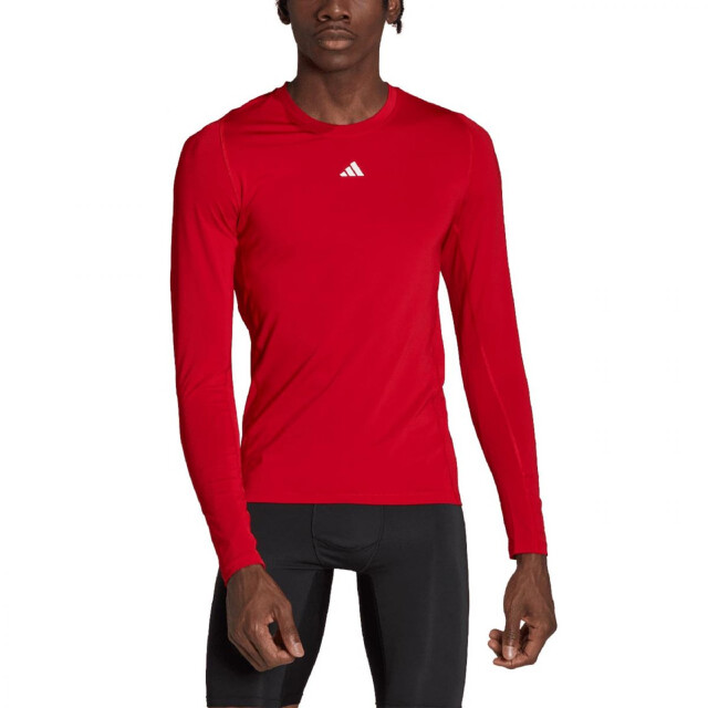 Adidas Heren aeroready techfit t-shirt met lange mouwen UTPP3805_red large