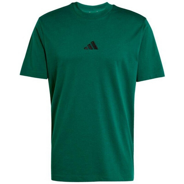 Adidas Heren essentials klein logo single jersey t-shirt UTPP5766_collegiategreenblack large