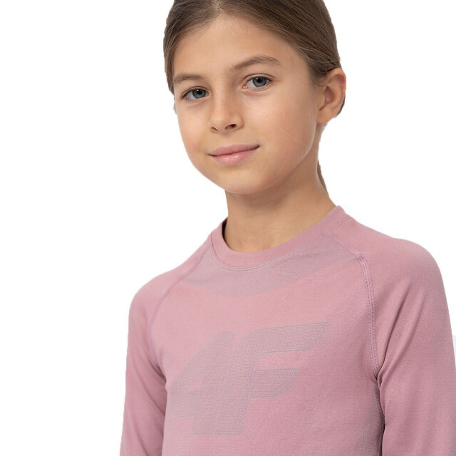 4F Kinderen/kids jaw23useaf109 thermoactieve naadloze onderlagen set UTPP5705_pink large