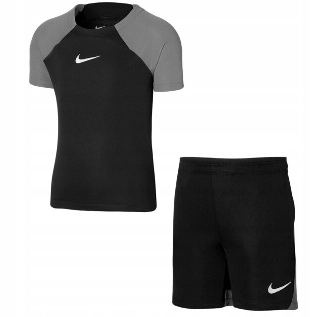 Nike Kinderen/kinderen academy pro trainingsshirt & shorts set UTPP6927_blackgrey large