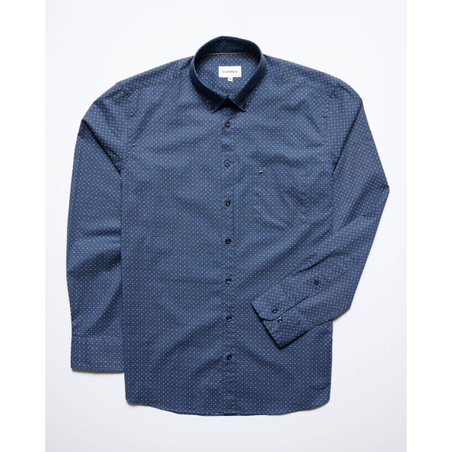 Campbell casual overhemd met lange mouwen 099197-001-XXL large