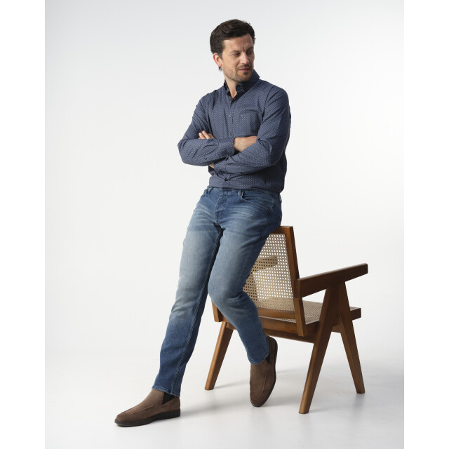 Campbell casual overhemd met lange mouwen 099197-001-XXL large
