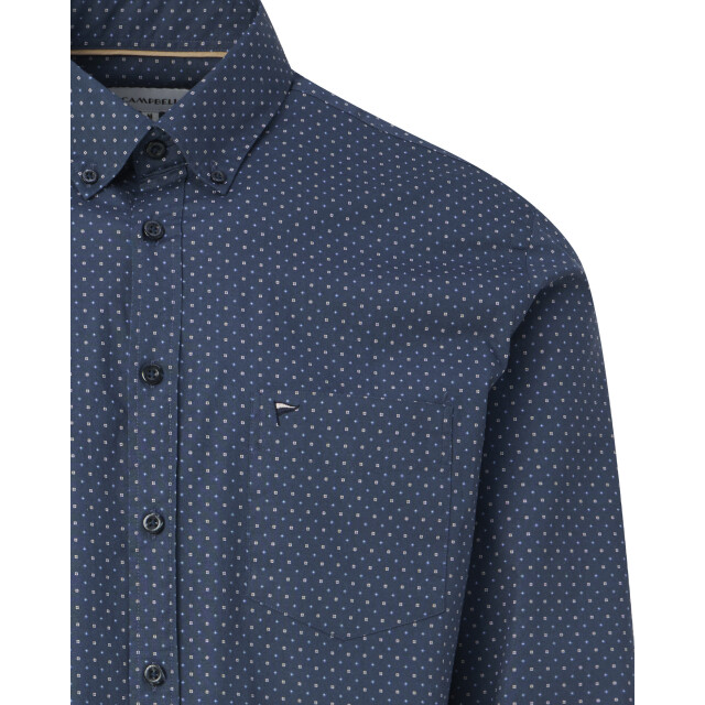 Campbell casual overhemd met lange mouwen 099197-001-XXL large