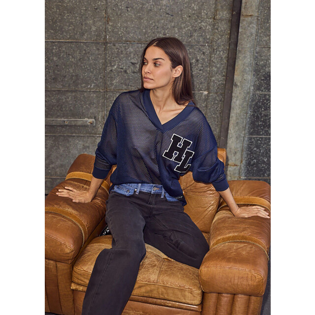 Haute L'Amitié Haute l’amitié drift blouse top navy 9604539646280 large
