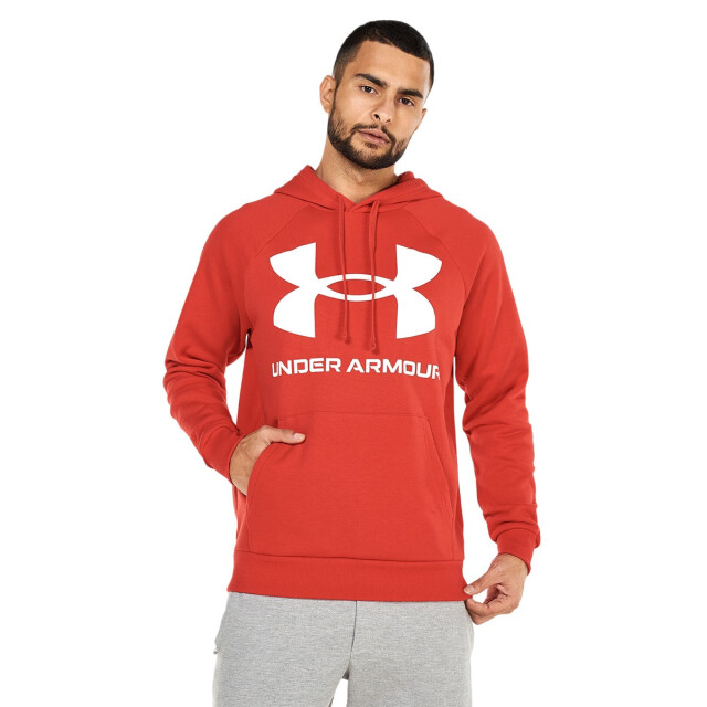 Under Armour Heren rival groot logo fleece training hoodie UTPP5542_brightred large