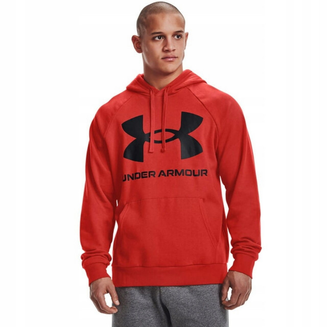 Under Armour Heren rival groot logo fleece training hoodie UTPP5542_red large