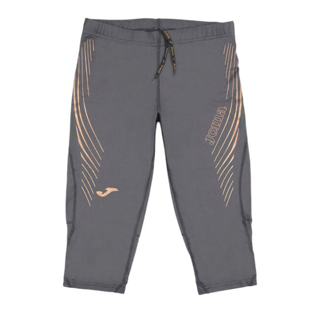 Joma Heren 3/4 lange hardloopshort met logo UTPP2564_greysilver large