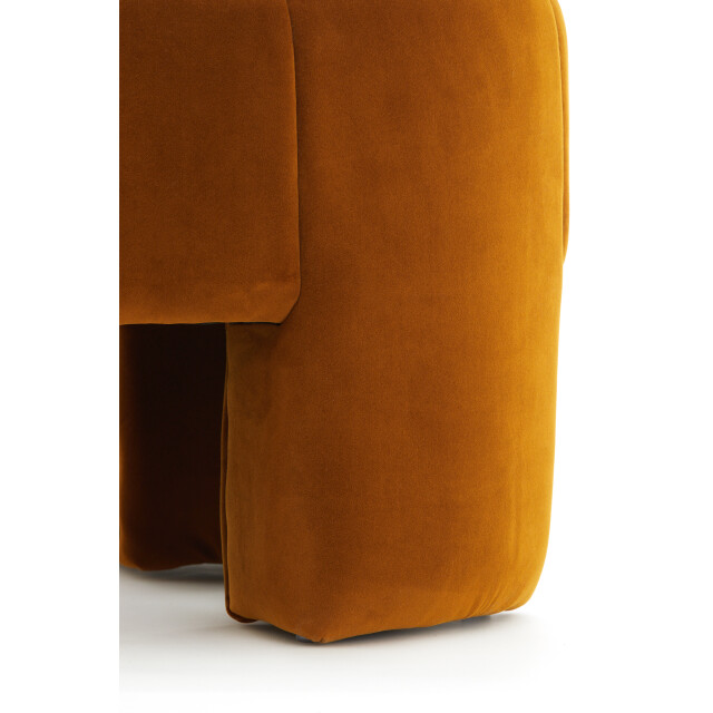 Light & Living poef batoemi Ø51x45cm oranje 3185353 large