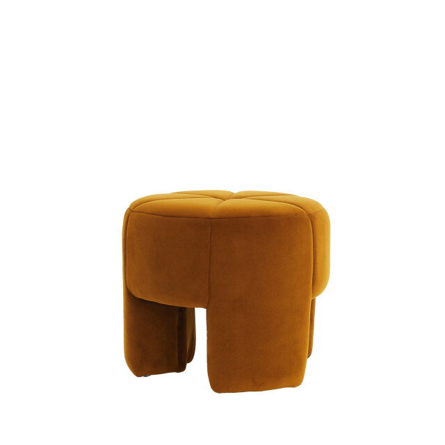 Light & Living poef batoemi Ø51x45cm oranje 3185353 large