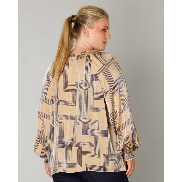 Yesta Top korte mouw a005714 fleur Yesta + Top korte mouw A005714 FLEUR large