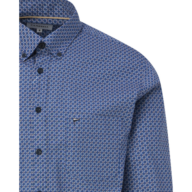 Campbell casual overhemd met lange mouwen 099198-001-XXL large