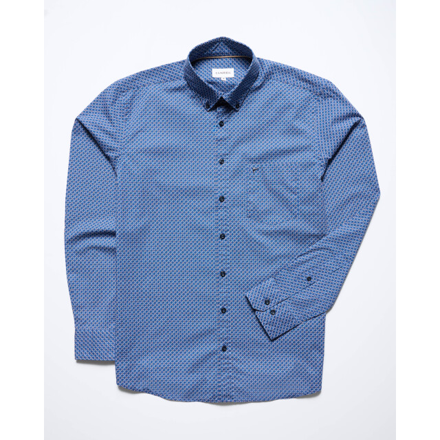 Campbell casual overhemd met lange mouwen 099198-001-XXL large