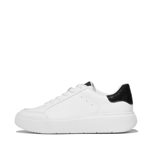 FitFlop Rtg sequin-backtab leather sneakers E4S large
