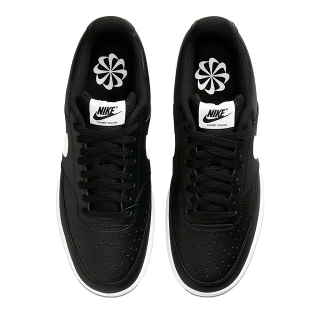 Nike Heren court vision synthetisch leren trainers UTPP998_blackwhite large