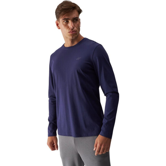 4F Heren wmm00tlonm375 t-shirt met lange mouwen UTPP938_navyblue large