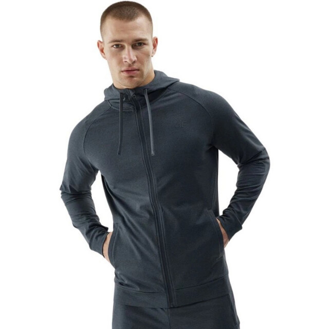 4F Heren waw24tfswm403 hoodie met volledige rits UTPP5548_black large