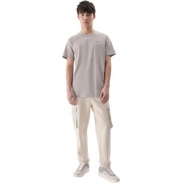 4F Heren wss25ttshm2074 t-shirt UTPP6327_grey large