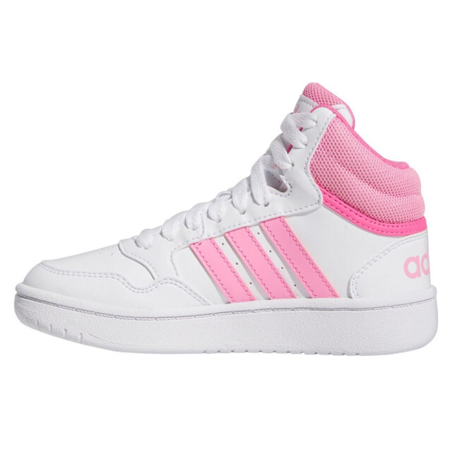 Adidas Kinder/kids hoops 3.0 mid cut trainers UTPP5145_whitepink large