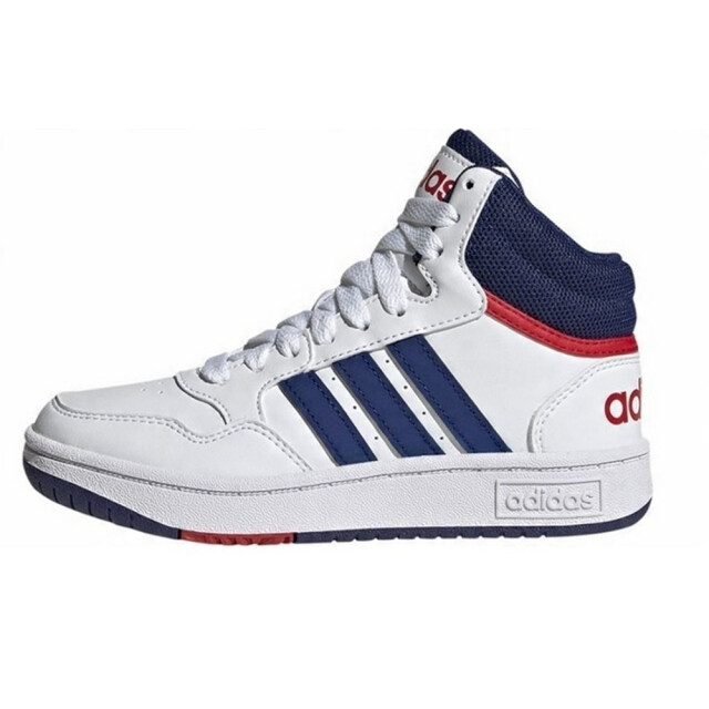 Adidas Kinder/kids hoops 3.0 mid cut trainers UTPP5022_whiteblue large